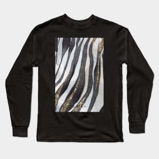 Zebra pattern - Jungle Gold Long Sleeve T-Shirt